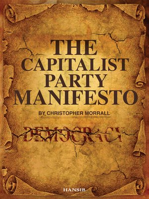 cover image of The Capitalist Party Manifesto